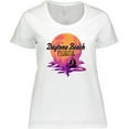 thumbnail image 3 of Inktastic Daytona Beach Florida Sunset Women's Plus Size T-Shirt, 3 of 5
