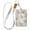 Delicate Butterflies and Flowers, variant on PU Leather Badge Holder ID Badge Holder with Lanyard for Cards & Credentials Fox with A Bird