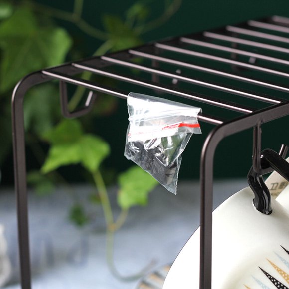 UPGRATOR Organizador Vertical Negro Para Tazas Y Vasos Ideal Para Espacio Reducido