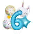thumbnail image 1 of Easter Themed Number Balloons For Holiday Party And Birthday Celebrations With Metallic Gold Shine Event & Party, 1 of 5
