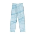 thumbnail image 4 of Balery Men'S Blue Marble Pants,Sleepwear Pants,Pajama Pants,Pj Bottoms Drawstring And Pockets-Large, 4 of 9