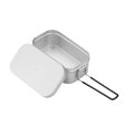 thumbnail image 2 of Caja de aluminio para comidas de camping, regalos para mochileros, tazón portátil para acampar 800 ml, 2 of 8