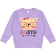 thumbnail image 2 of Inktastic Cat Lover I Love Kitties Toddler Sweatshirt, 2 of 4