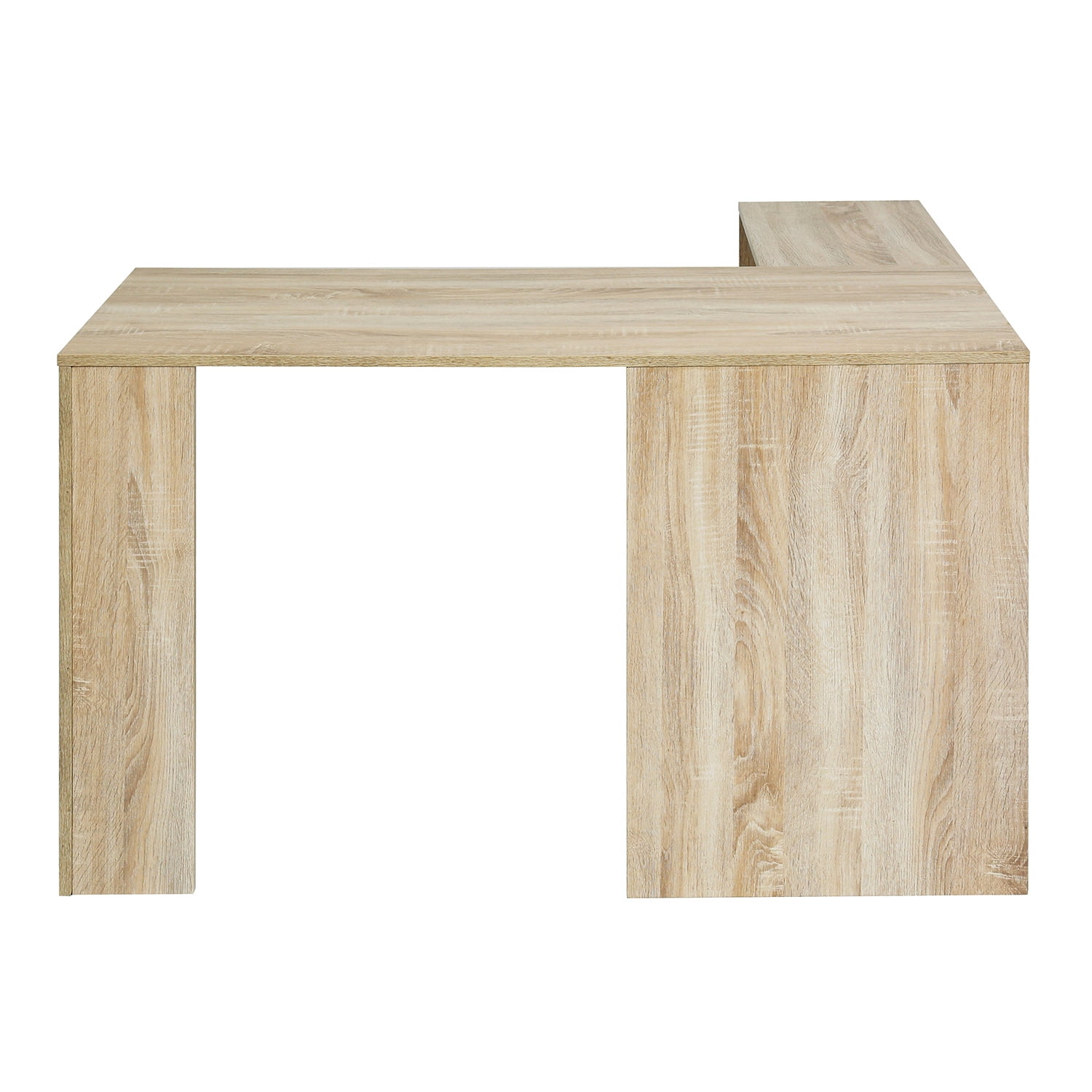 Kepooman 47.24" Modern L-Shaped Corner Computer Desk, Writing Study Table with Locker, Wood Color Kepooman 47.24" Modern L-Shaped Corner Computer Desk, Writing Study Table with Locker, Wood Color