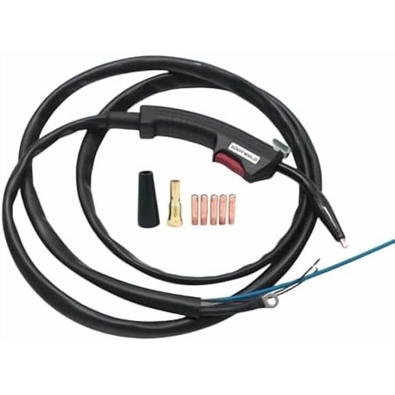 8Ft Mig Gun Compatible with Lincoln Century FC 90 Flux-Cored Wire-Feed Welder consumables and Give away nozzle tips