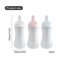 thumbnail image 3 of XKHAZA Condiment Squeeze Bottles for Ketchup Hot Sauce Liquids Oil for Condensed Milk and Mustard Salad Dressing Dispenser Clear Plastic Bottles Dressing Container BPA-free, 3 of 9
