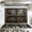 Color 2, variant on Kitchen Backsplash Peel and Stick Wall Murals Seamless white tropical leaves gold elements blue leopard Removable Mural 35.4"W x 23.6"H, Oil Proof Vinyl Wallpaper for Fireplace & Behind Stove