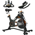 thumbnail image 5 of UPGO Indoor Cycling Stationary Exercise Bike for Home with 330LBS Capacity and Comfortable Seat Cushion, Silent Belt Drive, iPad Holder,, 5 of 9