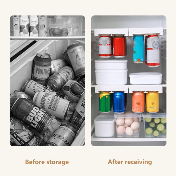 Organizador de latas de refresco colgantes, organizador de latas de refresco para dispensador de latas de bebidas, organizador de latas de refresco para refrigerador, diseño de vanguardia