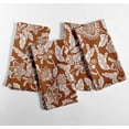 thumbnail image 2 of Vargottam Designer Cotton Canvas Napkins - Set of 12, 20-Inch, Brown Leaves Pattern, Durable & Absorbent Cloth Napkins for Dining, Parties, and Home Decor - Machine Washable, 2 of 7