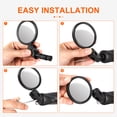 thumbnail image 5 of Addmotor Bike Mirror,Bike Bar End Mirror, Adjustable 360˚Rotatable HD Glass Convex Lens Bicycle Rearview Mirror, Safe Cycling Rearview Mirror, 5 of 8