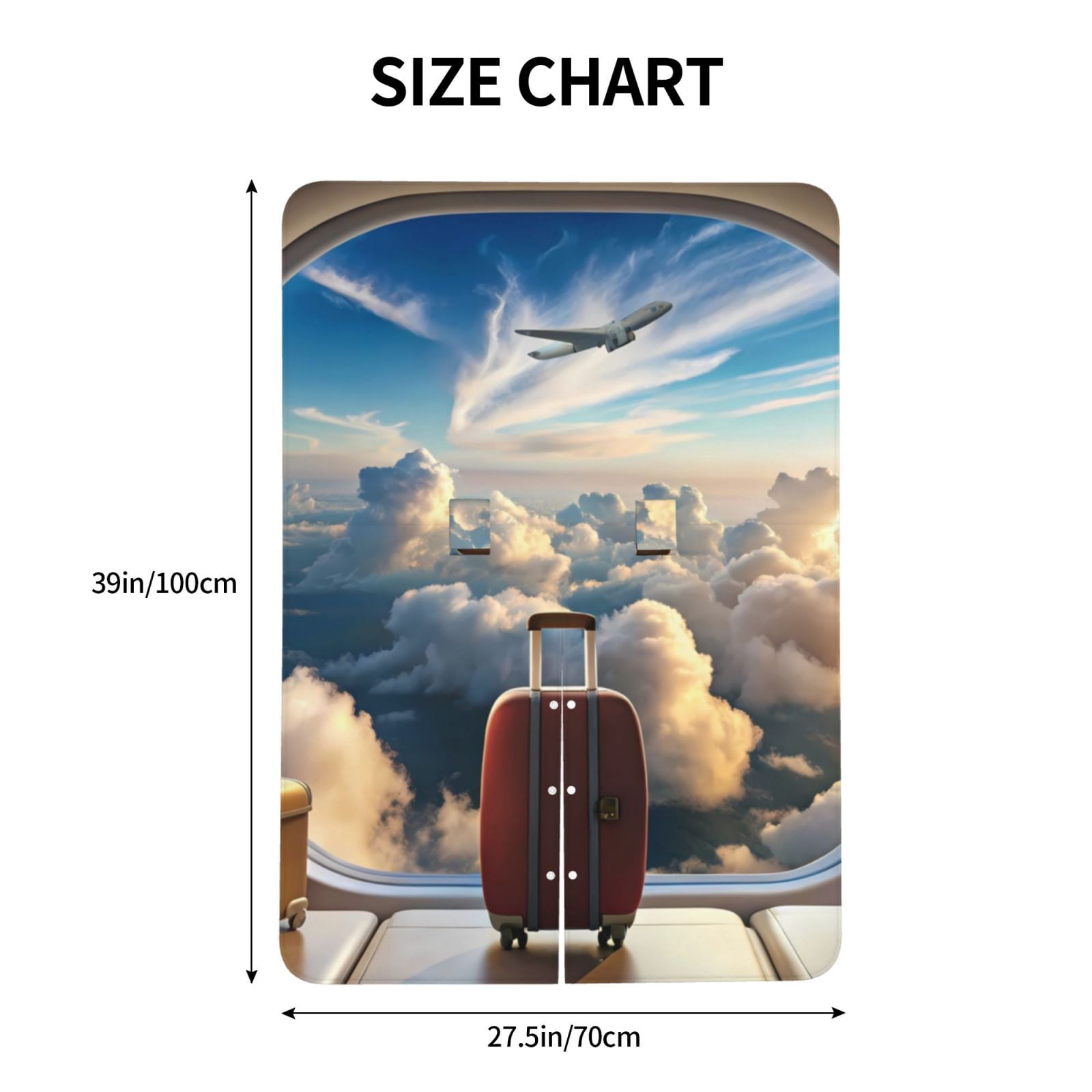 Car Seat Cover Baby - Sunset Airplane Travel View Breathable Infant Car Seat Cover for Baby Carseat, Lightweight Comfort Baby Essentials Must Haves Newborn Stuff for Girl Boy