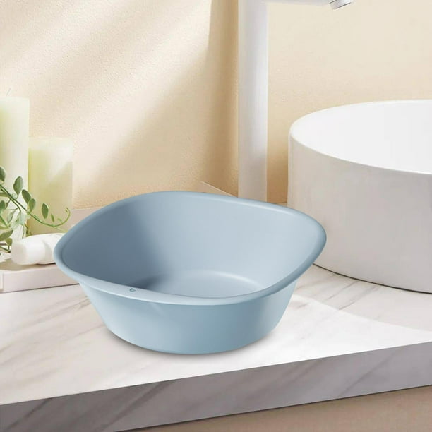 Wash Basin Lightweight Dish Washing Pan Soaking Tub Vegetable Fruit Wash Pan for blue