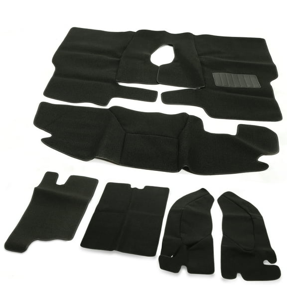 New 6 Piece Full Set Carpet Kit Floor Mat Black For TJ Jeep Wrangler 1997-2006