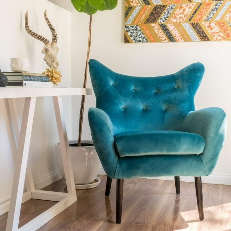 Noble house simon light blue arm accent chair new arrivals