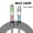 Gray 1M, variant on 4-IN-1 240W USB Type C To USB C Cable PD Fast Charger Wire For iPhone 16 Pro Max 15 iPad Xiaomi Samsung Tablet 1M Data Cord