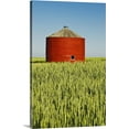 thumbnail image 1 of Great BIG Canvas | "Red Grain Bin In Wheat Field, Sceptre, Saskatchewan, Canada" Canvas Wall Art - 24x36, 1 of 2