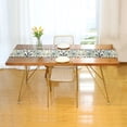 thumbnail image 3 of Yayeee Table Runner 70 inches Long Home Kitchen Dinning Party Decoration, Blue Floral Pattern, 3 of 7