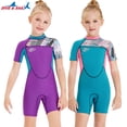 thumbnail image 2 of Greeniant Trajes de neopreno para niñas de 2,5 MM, traje de buceo de secado rápido, traje de neopreno de una pieza, traje de baño para jóvenes, buceo, Deportes acuáticos Azul S Greeniant OD003678-06, 2 of 6