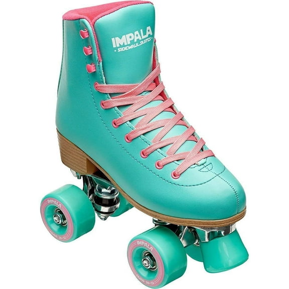 Impala Roller Skates - Aqua | Classic Quad Skates for Women and Men, US (Women’s) 4