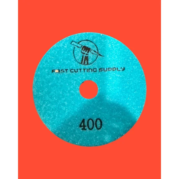 Fast Cutting Supply Diamond Polishing Pad 400 Grit, Professional Stone Grind