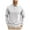 White, variant on Iugvhana Men's Casual Lapel Sweatshirt Top Regular Fit Solid Long Sleeve Basic 2 Button Shirts Pullover T-Shirt Blouse Gray S