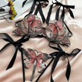 thumbnail image 6 of Lingerie for Women Apparel Mesh Lace Teddy Sleepwear with Comfortable Three-Hook Design for Home Leisure Nightwear Red M, 6 of 8