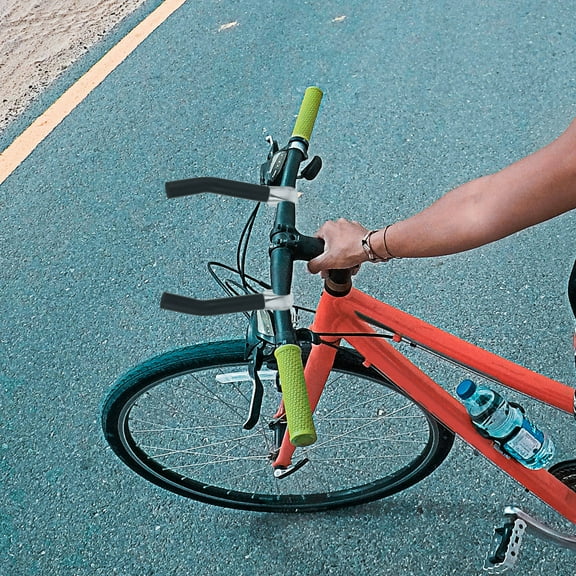 DRAFIDEEP Bike Handlebar Rod Comfortable Cycling Aluminum Alloy Assistant Handlebar Black 1 Pair