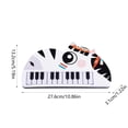thumbnail image 3 of E Children Electronic Piano Keyboard Toy 15 Keys With Microphone Recording Function Light Effects Portable Music Learning Instrument For Kids 3 To 6 Years, 3 of 7