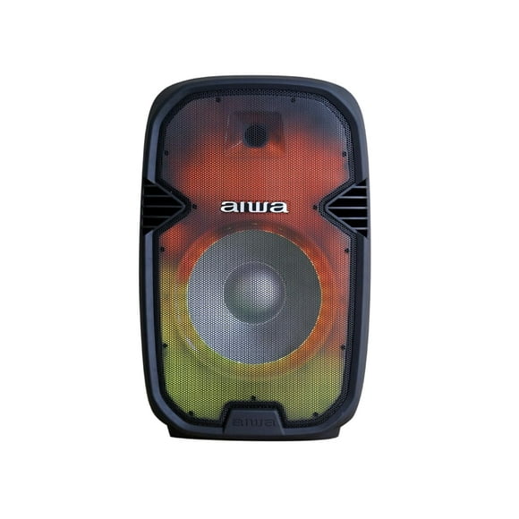 Aiwa Bocina 15 Awsp15twl FM Mic Tripie Bluetooth Flame Led Color Negro