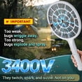 thumbnail image 6 of Electric Fly Swatter, Bug Zapper Companion, Mosquito Killer Racket | 3mm Mesh, AA Battery Operated (not incl) - For Indoor & Outdoor, 6 of 6
