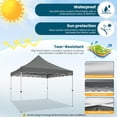 thumbnail image 2 of SANOPY 10 x 10 ft Pop-up Canopy Tent, Outdoor Straight Legs Instant Canopy - Gray, 2 of 7