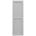 thumbnail image 5 of Ekena Millwork 18"W x 35"H True Fit PVC Farmhouse/Flat Panel Combination Fixed Mount Shutters, Primed (Per Pair - Hardware Not Included), 5 of 8