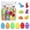Multicolor A, variant on Xecvkr Easter Surprise Plastic Eggs Set 12 Piece Hidden Toy Ornament DIY Animal Figurines Children Party Favor Holiday Unboxing Game Gift 1 Box