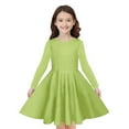 thumbnail image 5 of JUSLIO Dresses for Girls Casual Ruched Long Sleeve Girls Dress Winter Holiday Party Dresses, 5 of 9