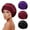 Black, Red, Purple, variant on XXXFLOWER Comfort-Fit Breathable Hair Protection Bonnet for Night Use, Daily Activities (2PC Black + Purple)