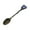Dark Blue, variant on Elegant Natural Heart Spoon with Long Handle for Stirring Coffee and Dessert Beverages Ideal for Tea Enthusiasts