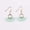 Mint, variant on New Bohemian Small Rainbow Tassel Hoop Earrings Fan Tassels Shaped Women Jewelry