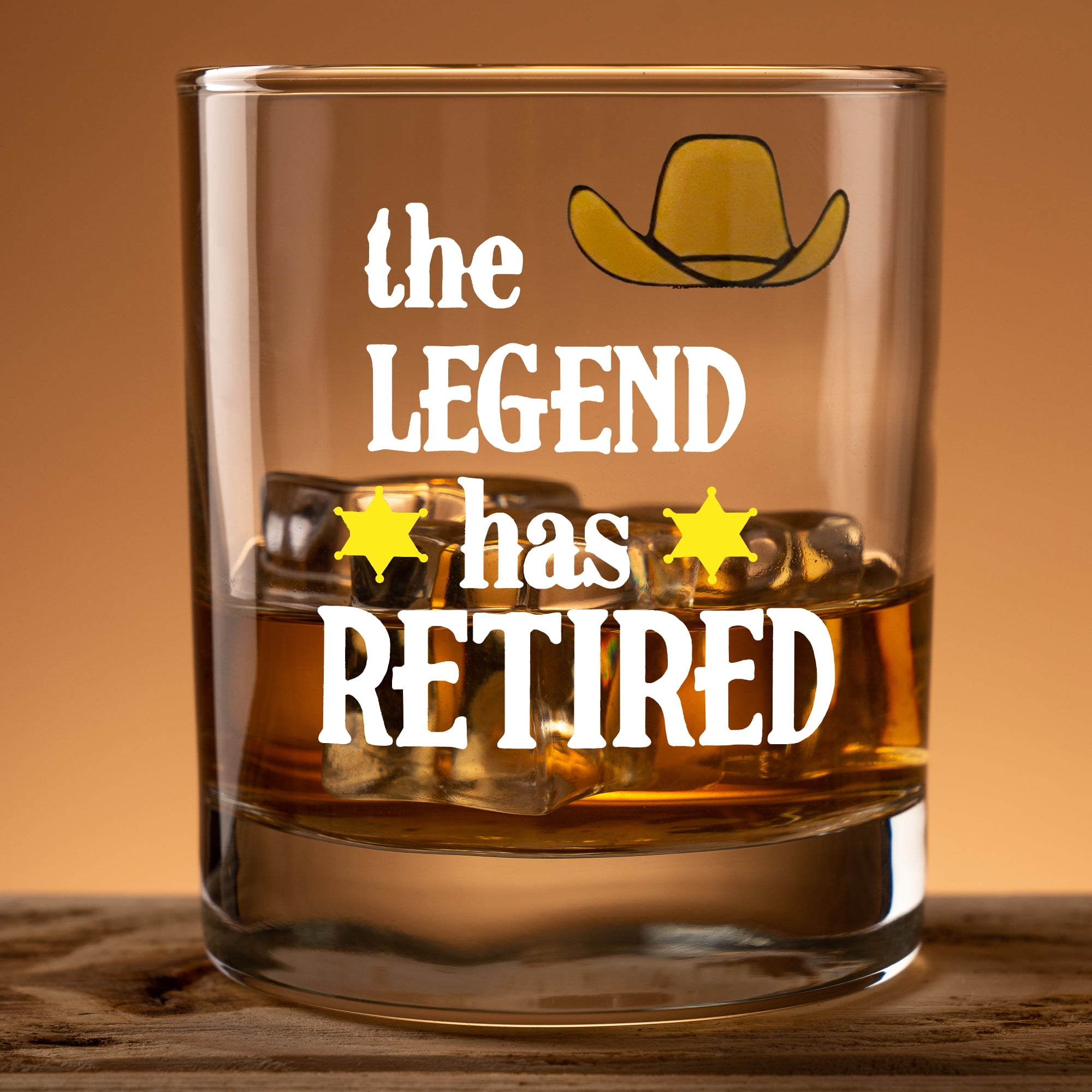 Funny Retired Blue Wine Tumbler Retirement Wine Glass for Men from Coworkers,The Legend Has Retired Wine Glass 11oz