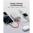 thumbnail image 3 of Power Bank Sharge 10000 mAh 30 W con cable tipo C USB-C/A gris, 3 of 7
