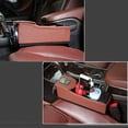 thumbnail image 3 of RENACLIPY Eco Friendly Car Receiving Box Brown with Dual USB Ports and Multi Device Storage, 3 of 8