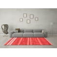 thumbnail image 3 of Ahgly Company Indoor Square Abstract Red Modern Area Rugs, 7' Square, 3 of 4