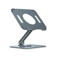 thumbnail image 1 of Wisewang Support de Tablette Pliable Rotation à 360 Degrés Hauteur Réglable Support de Bureau Mains Libres Cadeaux Gris, 1 of 6