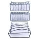 thumbnail image 1 of 1 juego de 3 compartimentos de nailon para ropa interior, organizador flexible para sujetadores, calcetines, sujetadores y ropa interior (gris, 6 compartimentos, 7 compartimentos y 11 compartimentos)., 1 of 6