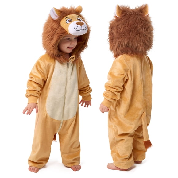 Pijama Costume Spooktacular Creations con forma de león para Halloween, bebé