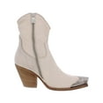 thumbnail image 2 of Free People Womens Brayden Leather Cowboy, Western Boots Ivory 41 Medium (B,M), 2 of 3