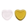 thumbnail image 2 of Washranp 50Pcs Aluminum Foil Cake Pan, Heart Shaped Clear Lids and Foil Cupcake Cups, Dessert Baking Cups Pans for Valentine Wedding Mothers Day Parties, 2 of 6