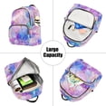 thumbnail image 5 of FORMRS Mini Backpack Purse for Women Travel Daypack Casual Shoulder Bag, Pastel Pink Marble Pattern, 5 of 7