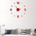 thumbnail image 4 of FurNest Luminous Digital Clock Wall Sticker Clock Silent Wall Clock Home Decor, 4 of 9