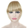 thumbnail image 1 of Holiday Deals! Gspmoly Human Hair Wigs, Braid Hairband Synthetic Bangs Heat Bangs Hair Extensions for Lady Lace Front Wigs, 1 of 2